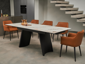 Керамічний стіл Олімпія TML-985 калакатта голд + чорний