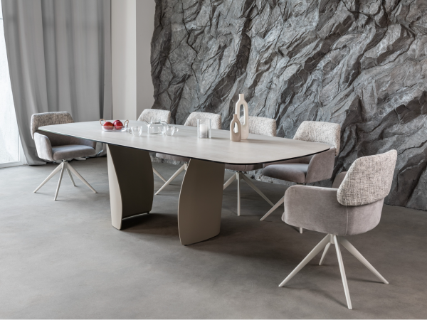 Керамический стол Паола TML-1265 сендвейв + бежевый