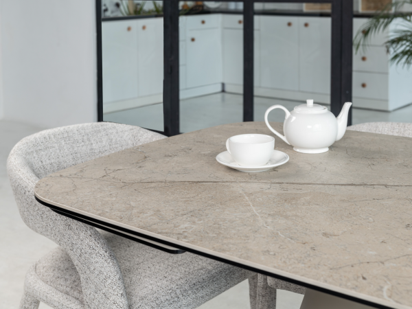 Керамический стол Парис TML-997 иджео беж + бежевый - фото 5