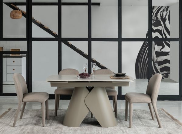 Керамічний стіл Паріс TML-997-1 крема марфіль + бежевий - фото 3