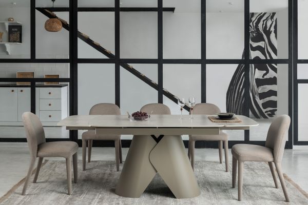 Керамічний стіл Паріс TML-997-1 крема марфіль + бежевий - фото 4