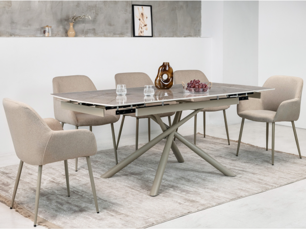 Керамический стол Пино TML-1200-1 мистик грей + капучино