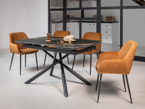 Керамічний стіл Піно TML-1200-1 п'єр блек + чорний - фото 2