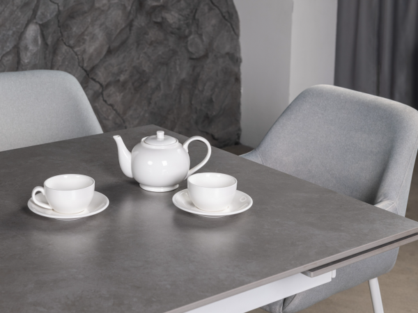 Керамический стол Тициано TML-1150 деликато грей + белый - фото 5