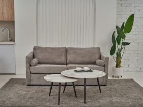 Комплект журнальных столов CT-31 Беатрис вайт клауд + чёрный