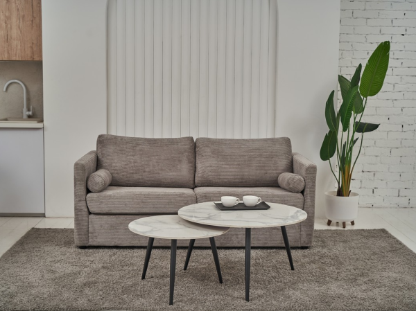 Комплект журнальных столов CT-31 Беатрис вайт клауд + чёрный