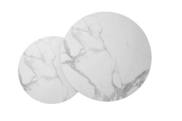 Комплект журнальных столов CT-31 Беатрис вайт клауд + чёрный - фото 2