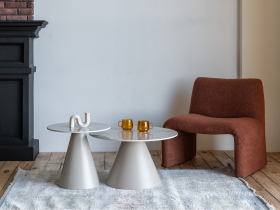 Комплект журнальных столов CT-40 Рокко мистик грей + капучино