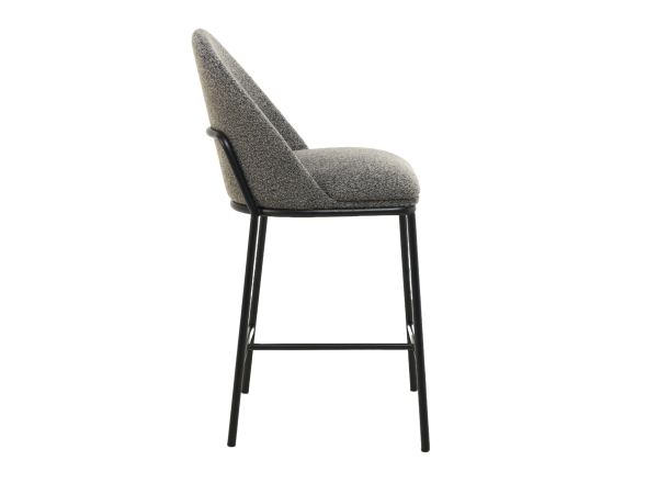 Полубарный стул B-150 серый + черный - фото 2