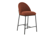 Полубарный стул B-150 терракотовый + черный