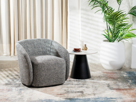 Поворотное кресло Тино серый меланж