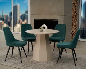 Стол круглый полиуретановый МДФ TМ-200-1 теплый песок