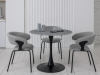 Стол обеденный T-325 айс грей + черный - фото 2