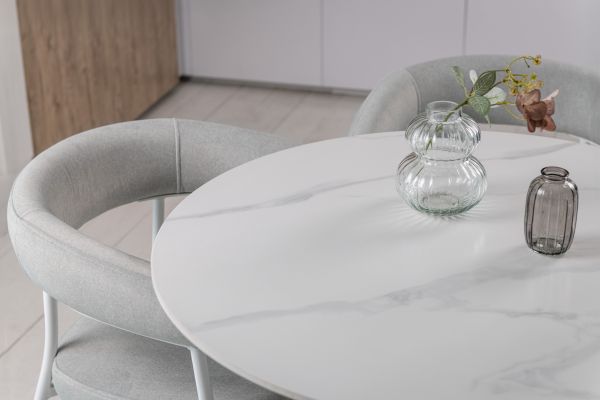 Стол обеденный T-325 каса вайт + белый - фото 2