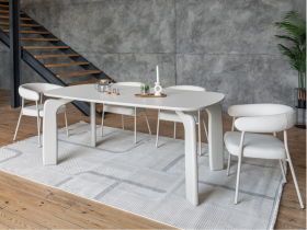 Стіл поліуретановий МДФ Марчелло TM-226 теплий пісок