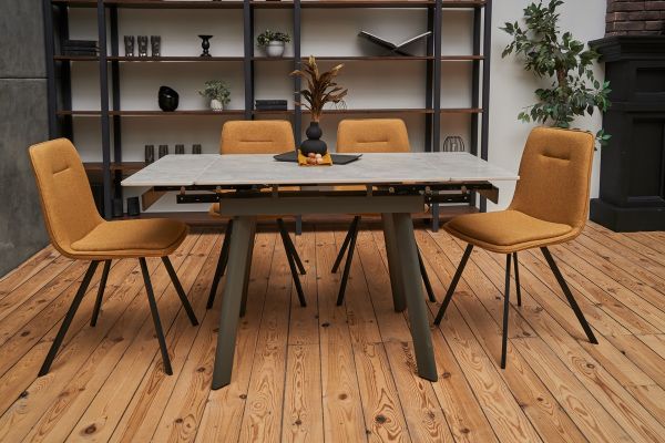 Стул M-71 горчичный + черный - фото 2