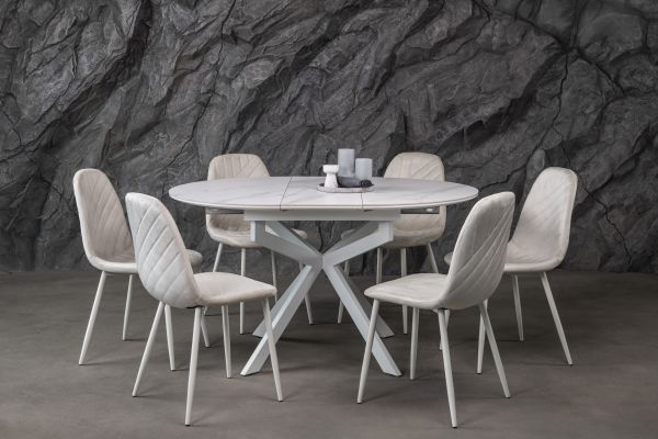 Стул N-165 меренга велюр + айвори - фото 3