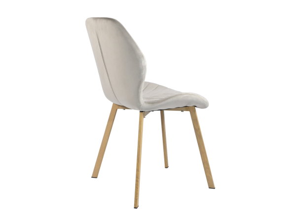 Стул N-54 капучино велюр + дуб - фото 3