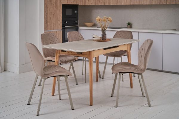 Стул N-54 капучино велюр + капучино