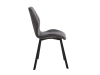 Стул N-54 темно-серый велюр + черный