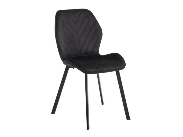 Стул N-54 черный велюр + черный - фото 3