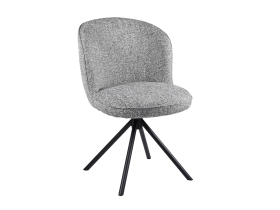 Стул поворотный R-160 графитовый твид + чёрный