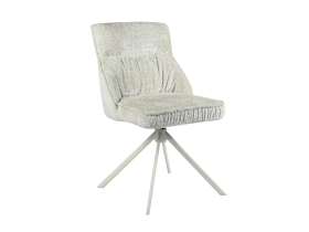 Стул поворотный R-168 жемчужный нюд + белый