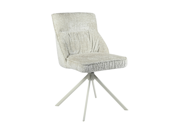 Стул поворотный R-168 жемчужный нюд + белый - фото 2