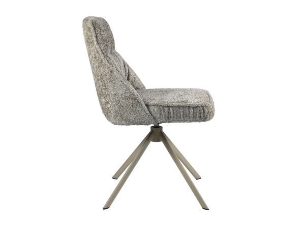 Стілець поворотний R-168 перлинний тауп + капучино