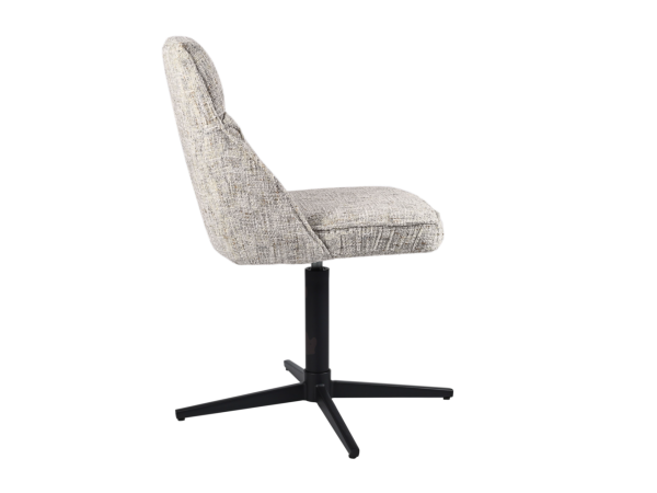 Стул поворотный R-170 серебряный + чёрный - фото 2