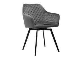 Стул поворотный R-63 серый + черный