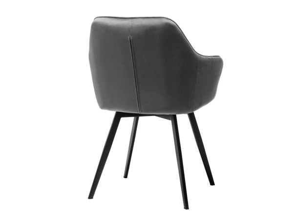 Стул поворотный R-63 серый + черный - фото 2