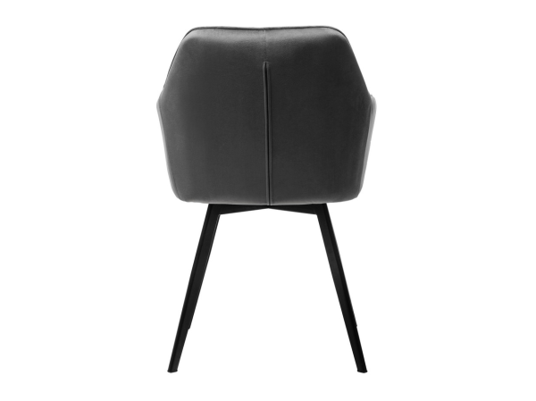 Стул поворотный R-63 серый + черный - фото 4