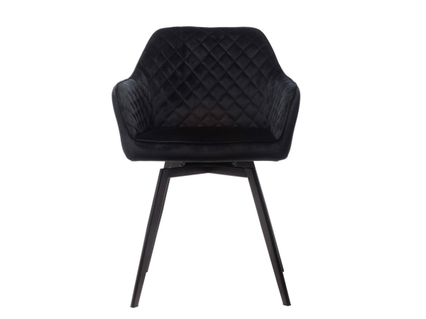 Стул поворотный R-63 черный + черный - фото 4