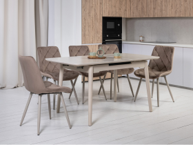 Керамічний стіл TM-76 крема саббія + капучино