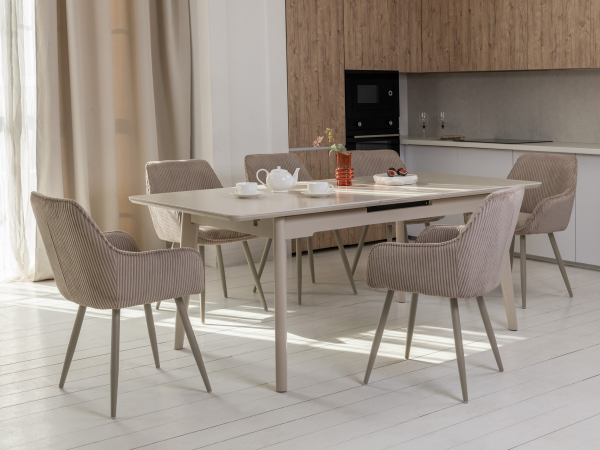 Керамический стол TM-125 крема саббия + капучино - фото 3