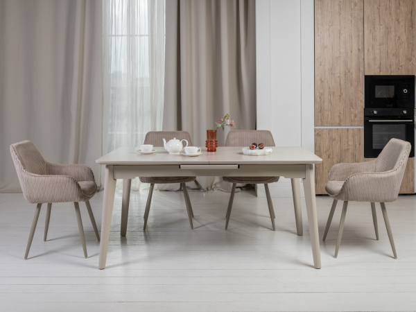 Керамический стол TM-125 крема саббия + капучино - фото 4