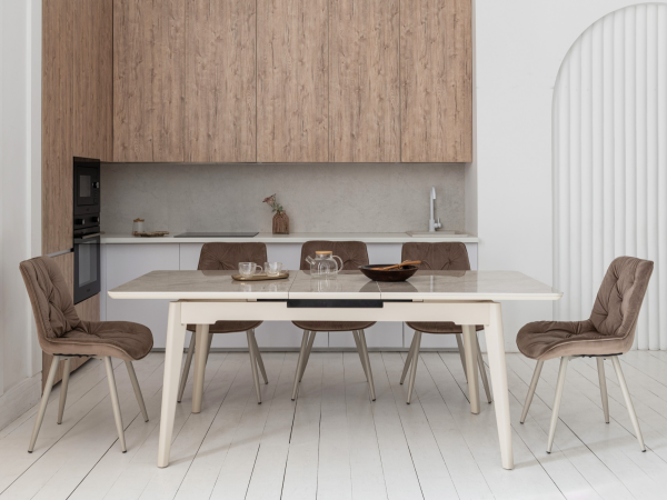 Керамический стол TM-125 мистик грей + капучино - фото 3