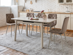 Керамічний стіл TM-92 крема саббія + капучино