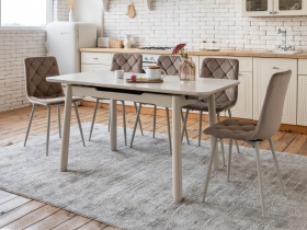 Керамічний стіл TM-92 крема саббія + капучино