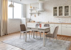 Керамический стол TM-93 крема саббия + капучино