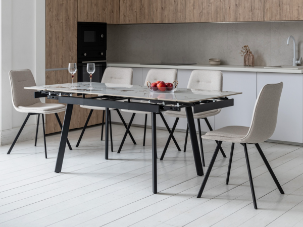 Керамический стол TM-98-1 панда вайт + черный