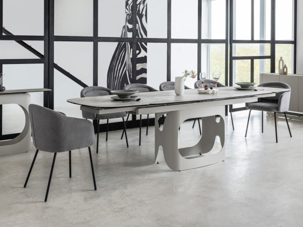 Керамічний стіл Арно TML-1310 сілвер рівер + айворі