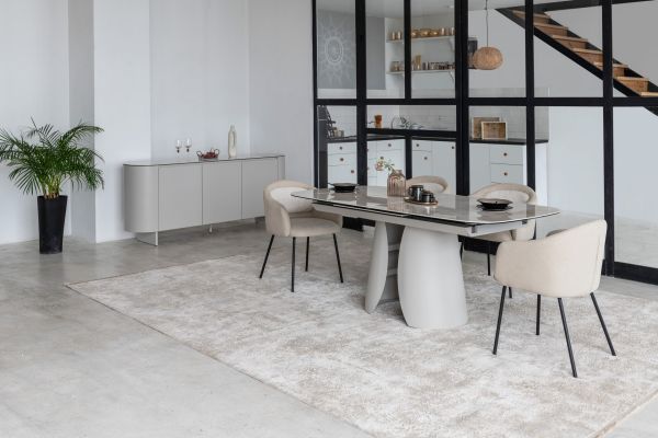 Керамічний стіл Лунаріо TML-1320 айворі онікс + айворі