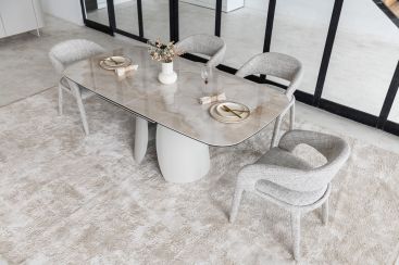 Керамический стол Лунарио TML-1320 айвори оникс + айвори