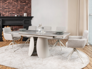 Керамический стол Лунарио TML-1321 лафайет + айвори