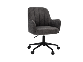 Кресло офисное O-10 тёмный графит + чёрный