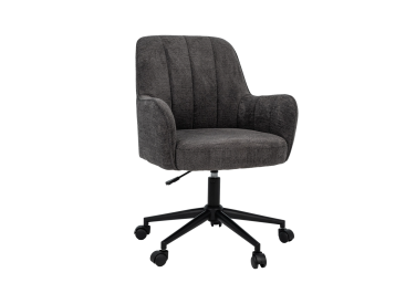 Крісло офісне O-10 темний графіт + чорний