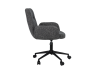 Кресло офисное O-15 серый маренго + чёрный