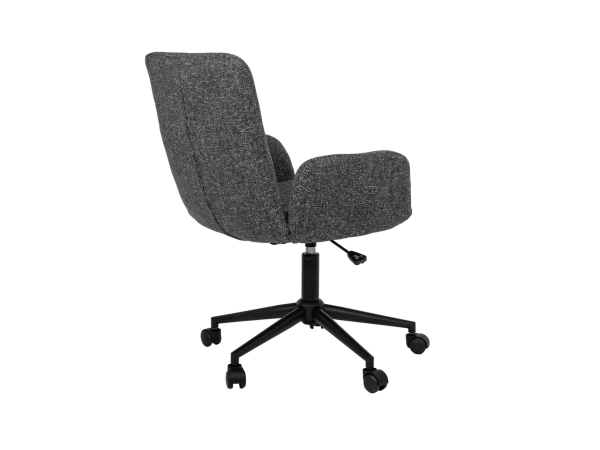 Кресло офисное O-15 серый маренго + чёрный - фото 2